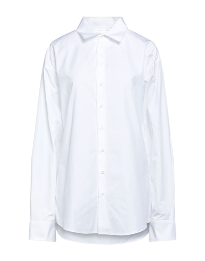 Shop Dsquared2 Woman Shirt White Size L Cotton
