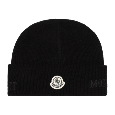 Shop Moncler Genius Moncler X Fragment Wool Hat In Black