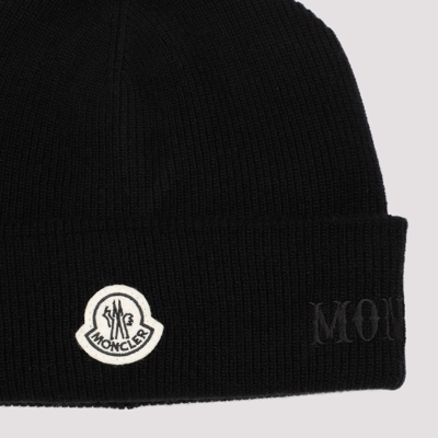 Shop Moncler Genius Moncler X Fragment Wool Hat In Black
