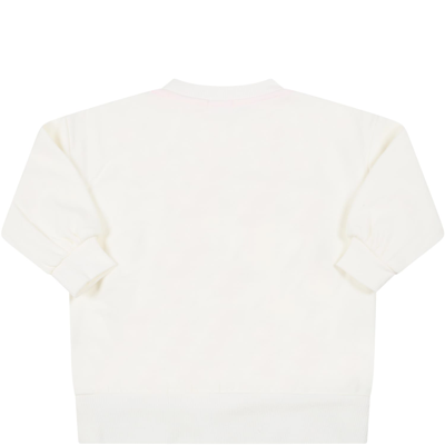 Shop Billieblush Ivory Sweatshirt For Girl