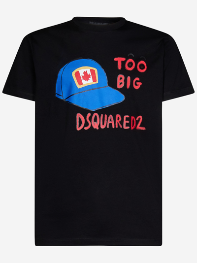 Shop Dsquared2 Too Big Cool T-shirt In Black