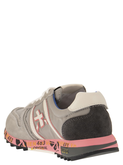 Shop Premiata Sky - Sneakers In Grey/pink