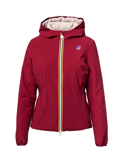 Shop K-way Double Lily Warm Jacket In Red