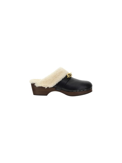 Shop Saint Laurent Toff Clogs In Nero