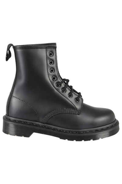 Shop Dr. Martens' 1460 Mono 8 Eye Boot In Black Smooth