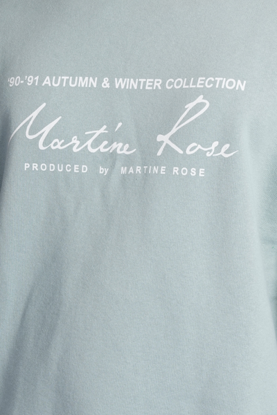 Shop Martine Rose Sweatshirt In Green Cotton