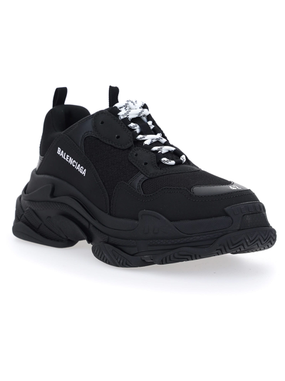 Shop Balenciaga Triple S Sneakers In Black