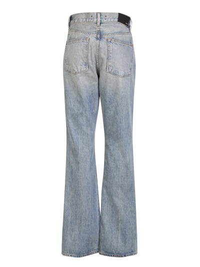 Amiri Stitched Straight Jeans In Blue