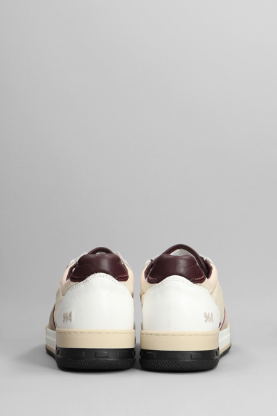 Shop Rhude Sneakers In White Leather And Fabric