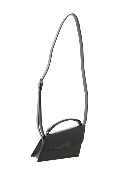 Shop Acne Studios Distorttion Mini Shoulder Bag In 900 Black