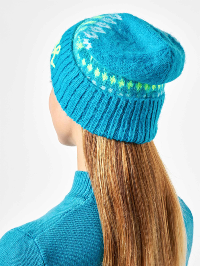 Mc2 Saint Barth Woman Ultra Soft Beanie With Nordic Jacquard