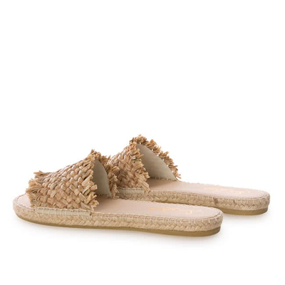 Mc2 Saint Barth Woman Straw Espadrilla In White