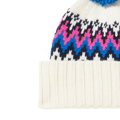 Mc2 Saint Barth Woman Beanie With Pompon In White