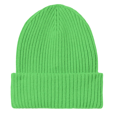 Shop Mc2 Saint Barth Man Fluo Green Knit Beanie