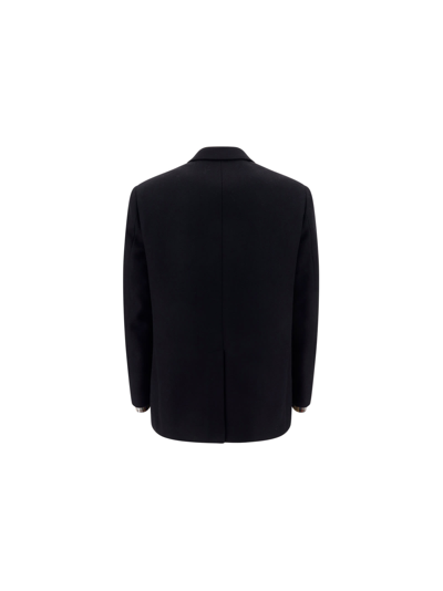 Shop Burberry Blazer Jacket In Black