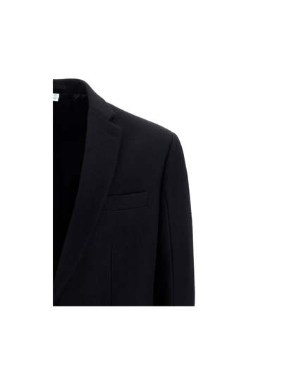 Shop Burberry Blazer Jacket In Black
