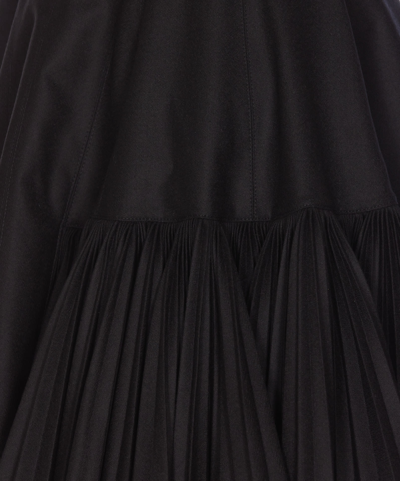 Shop Giovanni Bedin Mini Dress Godet In Black