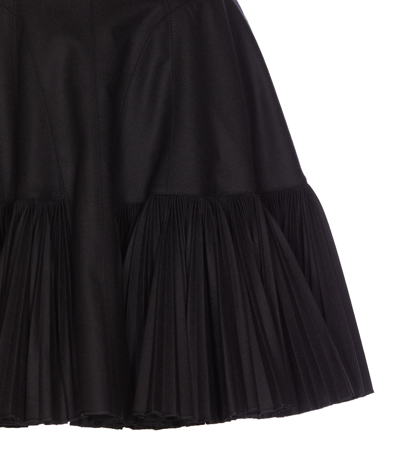 Shop Giovanni Bedin Mini Dress Godet In Black