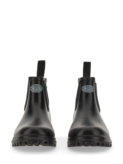 Superga Rubber Boot In Nero