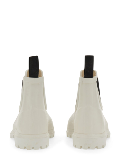 Superga Rubber Boot In Bianco