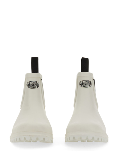 Superga Rubber Boot In Bianco