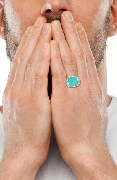 Effy Sterling Silver Turquoise Ring In Blue