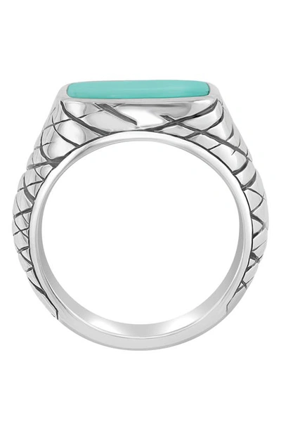 Shop Effy Sterling Silver Turquoise Ring In Blue