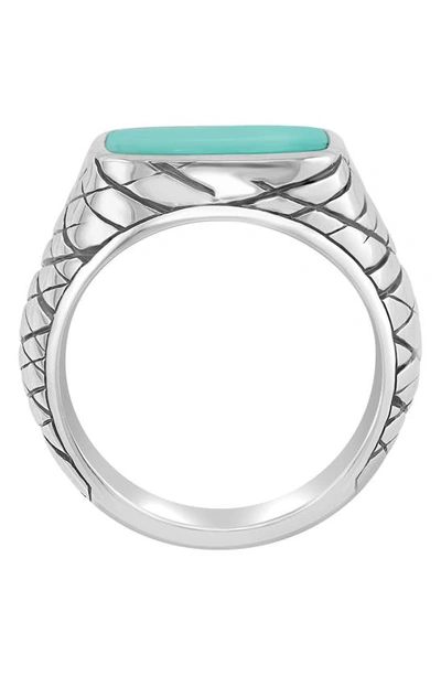 Effy Sterling Silver Turquoise Ring In Blue