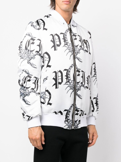 Shop Philipp Plein Philippe Plein Jacket In White