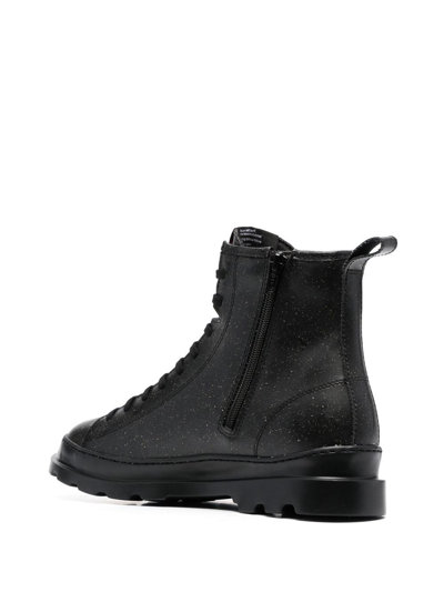 Shop Camper Brutus Lace-up Ankle Boots In 黑色