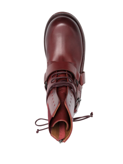 Marsèll Musona 40mm Biker Boots In Red
