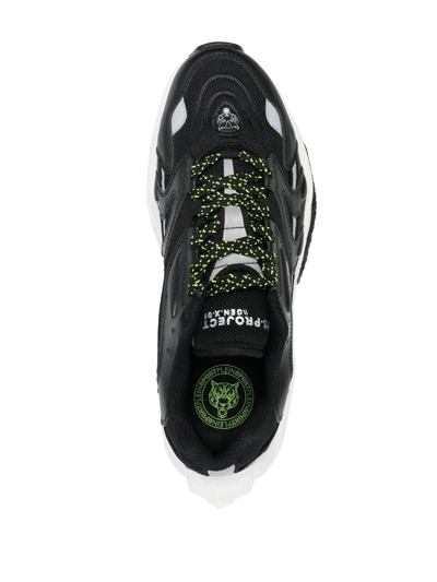 Shop Plein Sport Runner Low-top Sneakers In 黑色