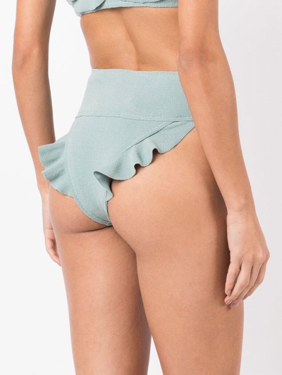 Clube Bossa Turbe High-waist Bikini Bottoms In Blue