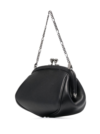 Shop Discord Yohji Yamamoto Top-clasp Clutch Bag In 黑色