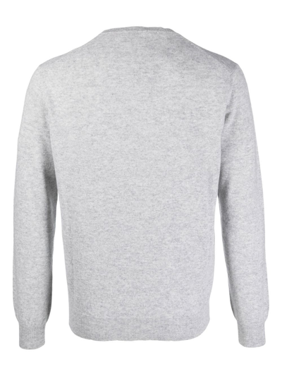 Dell'oglio Crew-neck Cashmere Jumper In 灰色