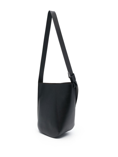 Shop Lanvin Logo-embossed Shoulder Bag In 黑色