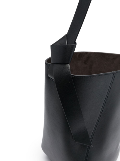 Shop Lanvin Logo-embossed Shoulder Bag In 黑色