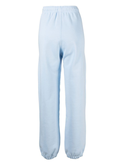 Shop Nike Straight-leg Cotton Track Pants In 蓝色