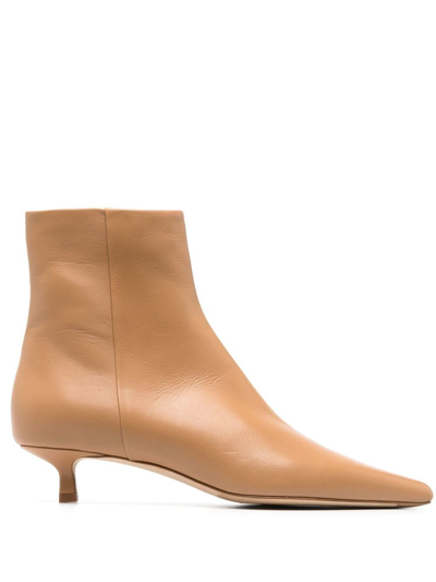 SOPHIE 35MM LEATHER ANKLE BOOTS