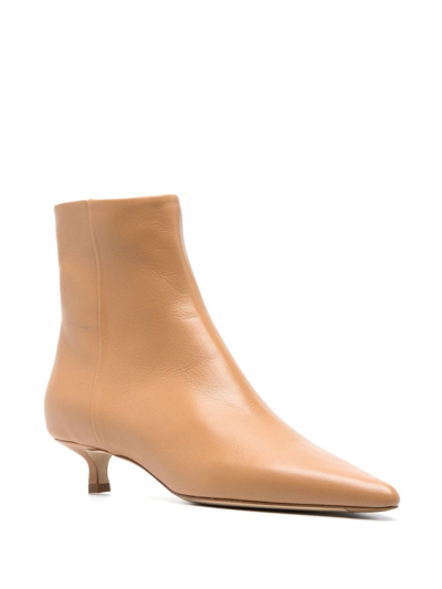SOPHIE 35MM LEATHER ANKLE BOOTS