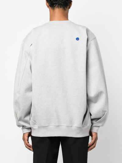 Ader Error Logo-print Long-sleeve Sweatshirt In 灰色
