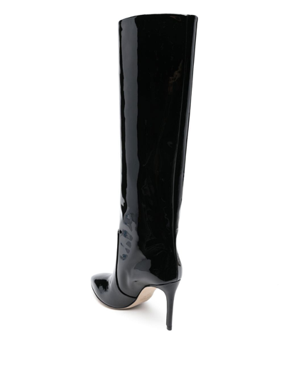 Shop Paris Texas Pointed-toe 90mm Heeled Boots In 黑色