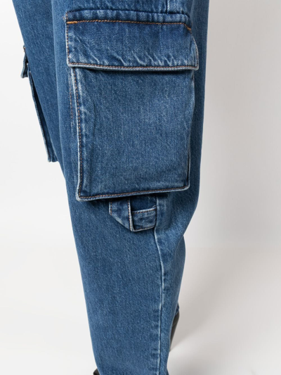 Shop Remain Tapered-leg Cargo Jeans In 蓝色