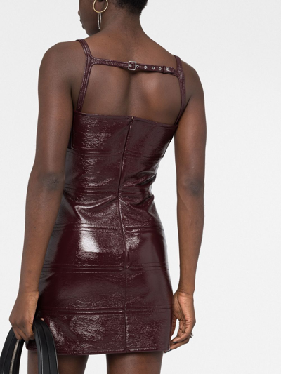 Courrèges Sleeveless Panelled Minidress In 红色