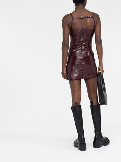 Courrèges Sleeveless Panelled Minidress In 红色