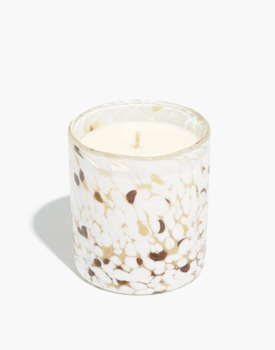 Shop Mw S&amp;l White Tortoise Glass Candle In Midnight Rose
