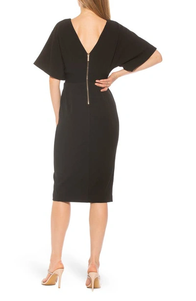 Alexia Admor Mila V-back Dress In Black