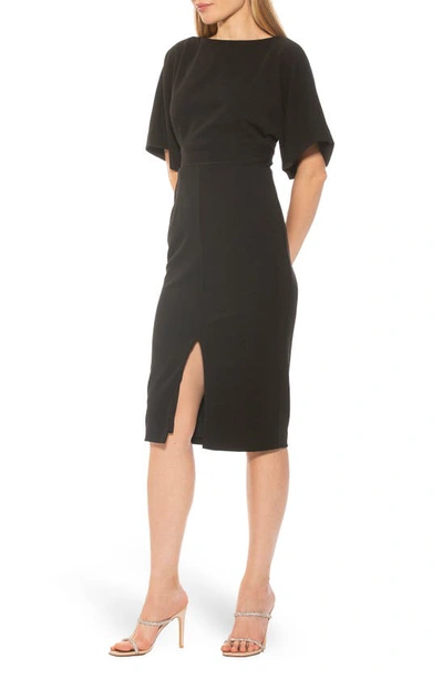 Alexia Admor Mila V-back Dress In Black