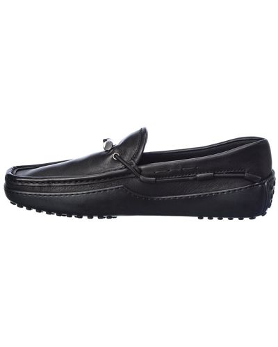 Shop Tod's Gommino Leather Loafer In Black