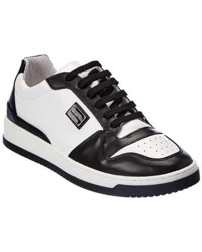 Valentino Mario Valentino Leather Sneaker In White | ModeSens